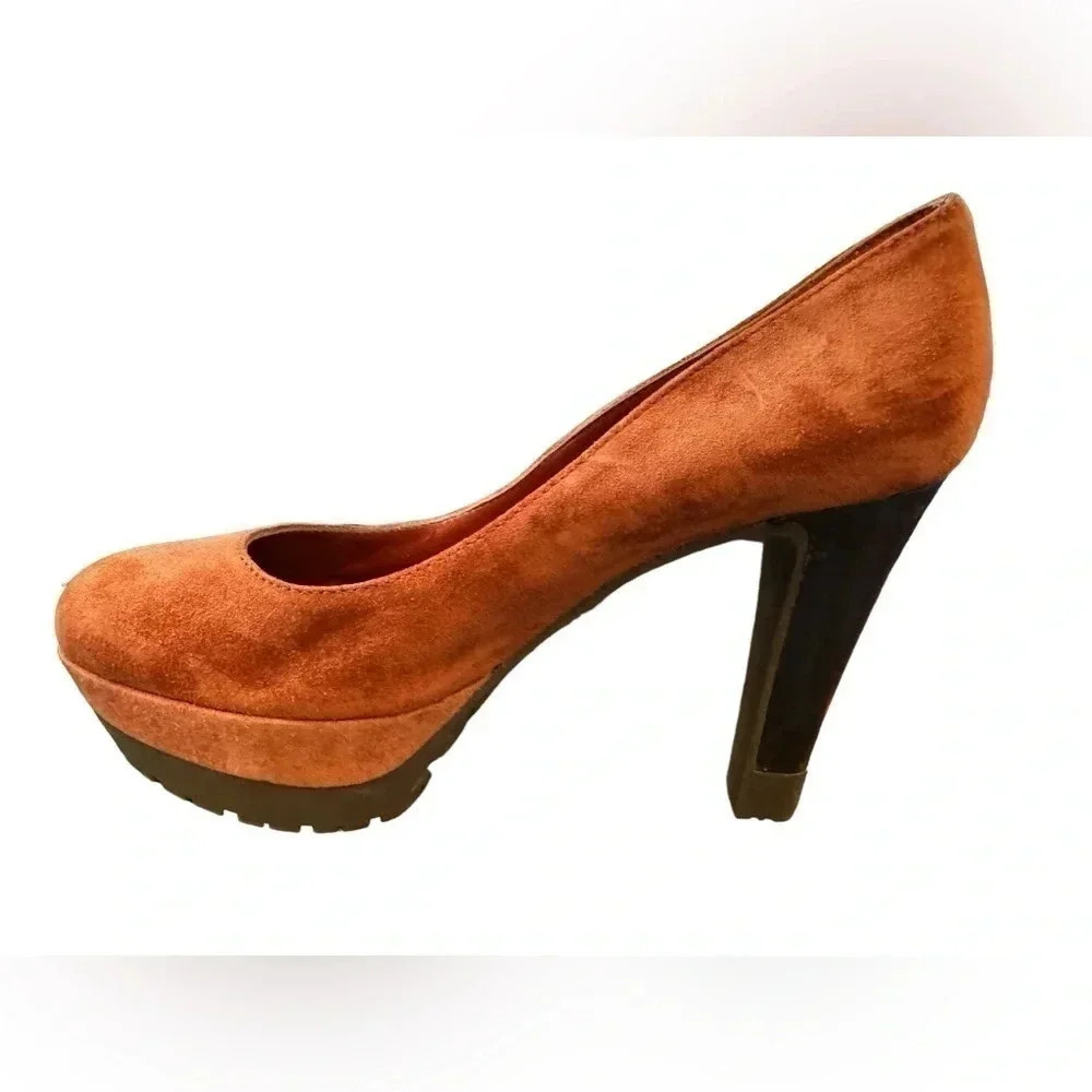 EUC Sergio Rossi Suede Platform Pumps (38.5)